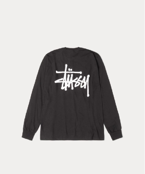 [스투시] 베이직 긴팔 티셔츠_블랙 S